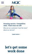 How mgic.com looks like on a mobile device such as an iPhone.