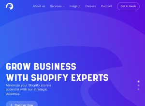 How mgroupweb.com looks like on a tablet such as an iPad.