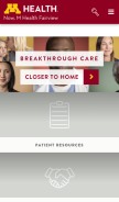 How mhealth.org looks like on a mobile device such as an iPhone.