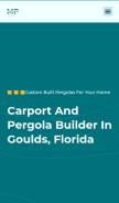 How miami-pergolas.com looks like on a mobile device such as an iPhone.