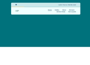 How miami-pergolas.com looks like on a tablet such as an iPad.