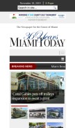 How miamitodaynews.com looks like on a mobile device such as an iPhone.