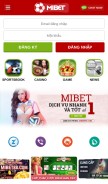 How mibet88.com looks like on a mobile device such as an iPhone.