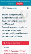 How mibuso.com looks like on a mobile device such as an iPhone.