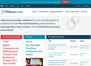 How mibuso.com looks like on a tablet such as an iPad.