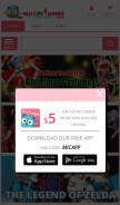 How miccostumes.com looks like on a mobile device such as an iPhone.