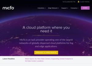 How micfo.com looks like on a tablet such as an iPad.