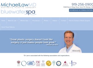 How michaellawmd.com looks like on a tablet such as an iPad.