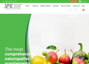 How michaelshealth.com looks like on a tablet such as an iPad.