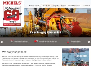 How michels.us looks like on a tablet such as an iPad.