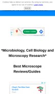 How microscopemaster.com looks like on a mobile device such as an iPhone.