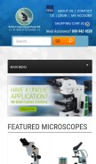 How microscopeworld.com looks like on a mobile device such as an iPhone.