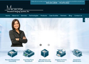 How microtekstl.com looks like on a tablet such as an iPad.