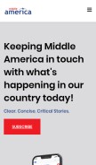 How middleamericanews.com looks like on a mobile device such as an iPhone.