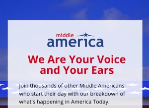 How middleamericanews.com looks like on a tablet such as an iPad.