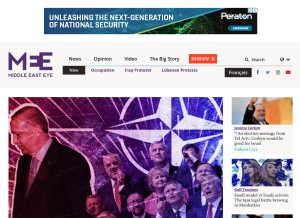 How middleeasteye.net looks like on a tablet such as an iPad.