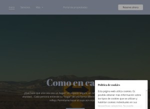 How midepapro.jimdosite.com looks like on a tablet such as an iPad.