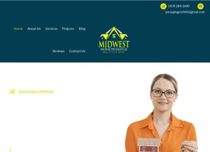 How midrsllc.com looks like on a tablet such as an iPad.