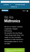 How midtronics.com looks like on a mobile device such as an iPhone.