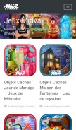 How midva.games looks like on a mobile device such as an iPhone.
