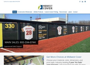 How midwestcover.com looks like on a tablet such as an iPad.