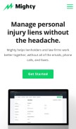 How mighty.com looks like on a mobile device such as an iPhone.
