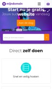 How mijndomein.nl looks like on a mobile device such as an iPhone.