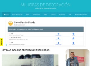 How milideas.net looks like on a tablet such as an iPad.