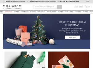 How milligram.com looks like on a tablet such as an iPad.