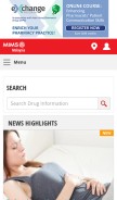 How mims.com looks like on a mobile device such as an iPhone.
