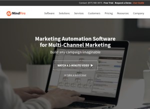 How mindfireinc.com looks like on a tablet such as an iPad.