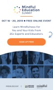 How mindfuleducationsummit.com looks like on a mobile device such as an iPhone.