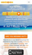How mindmovies.com looks like on a mobile device such as an iPhone.