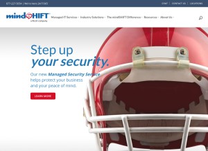 How mindshift.com looks like on a tablet such as an iPad.