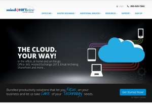 How mindshiftonline.com looks like on a tablet such as an iPad.