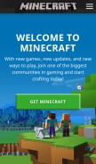 How minecraft.net looks like on a mobile device such as an iPhone.