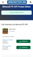 How minecraftapk.org looks like on a mobile device such as an iPhone.