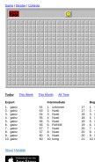 How minesweeperonline.com looks like on a mobile device such as an iPhone.