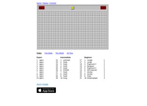 How minesweeperonline.com looks like on a tablet such as an iPad.