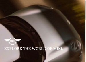 How mini.com looks like on a tablet such as an iPad.