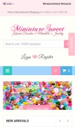 How miniaturesweethk.com looks like on a mobile device such as an iPhone.