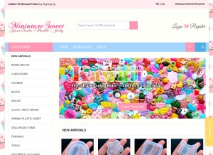 How miniaturesweethk.com looks like on a tablet such as an iPad.