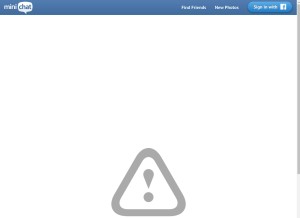 How minichat.com looks like on a tablet such as an iPad.