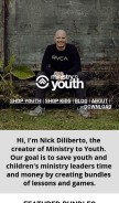 How ministrytoyouth.com looks like on a mobile device such as an iPhone.