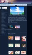 How minitokyo.net looks like on a mobile device such as an iPhone.