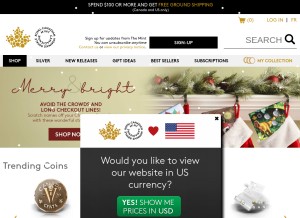 How mint.ca looks like on a tablet such as an iPad.