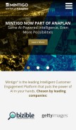 How mintigo.com looks like on a mobile device such as an iPhone.