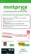 How mintprice.com looks like on a mobile device such as an iPhone.