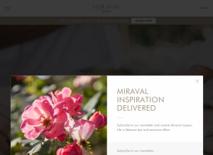 How miravalaustin.com looks like on a tablet such as an iPad.