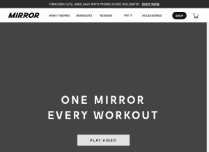How mirror.co looks like on a tablet such as an iPad.